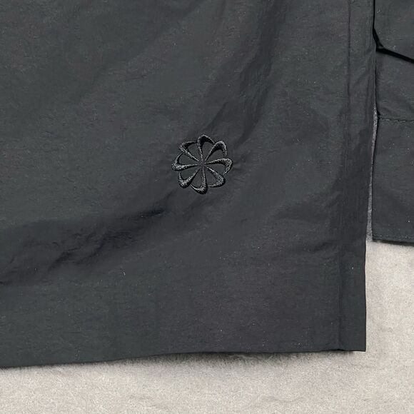 Nike Shirt Mens Small Black Sportswear Tech Pack Woven Nylon Snap Baggy DX0205 - Picture 8 of 12